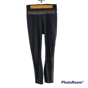 Lululemon leggings light speed desert snakeskin reflective black gray sz 4